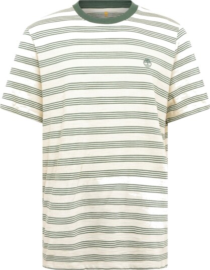 Timberland 4 Rows Striped Short Sleeve Tee Putty Pineneedle Yd   Cream   M