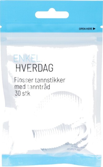 Enkel Flosser tannstikker med tanntråd Original