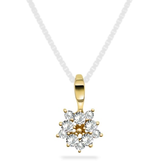 Pan Jewelry Anheng i 585 gult gull med zirkonia Pan Jewelry Anheng i 585 gult gull med zirkonia