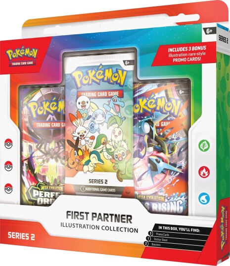 Pokémon First Partner Illustration Collection Series 2 Samlerboks med 2 Boosterpakker