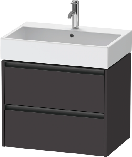 Duravit Ketho.2 Servantskap 2 Skuffer 684x460 mm Grafitt Matt