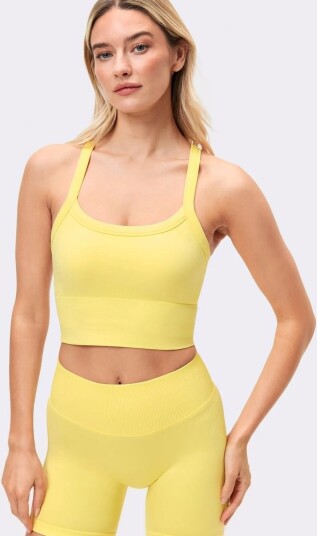 STRONGER Seamless Contour Tank Top Yellow XL STRONGER Seamless Contour Tank Top Yellow XL