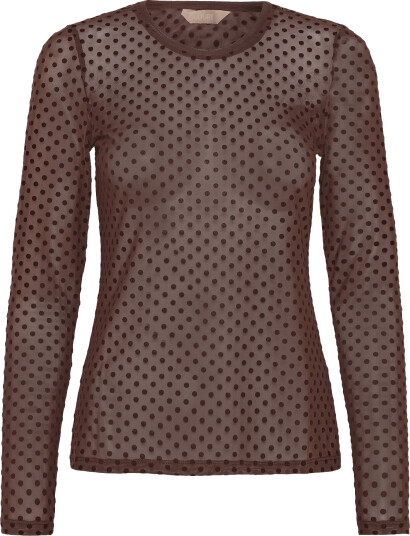 Culture Culaya Mesh Blouse   Brown   M