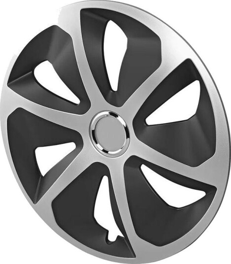 ProPlus Roco Ring Hjulkapsler 15", S??lv/Svart - 4 stk.
