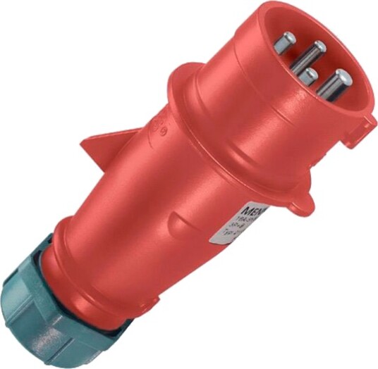 Mennekes CEE Fasevender Plugg (4-polet 16A) 400V IP44