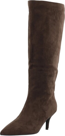 Bianco Biatyra Knee High Boot Faux Suede BROWN 41
