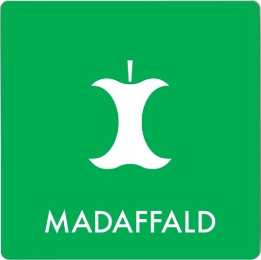 Skilt Affaldspiktogram Madaffald 12X12 Cm Aluminium Grøn/Hvid