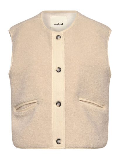 Soaked in Luxury Slthalassa Waistcoat Cream XL Soaked in Luxury Slthalassa Waistcoat Cream XL
