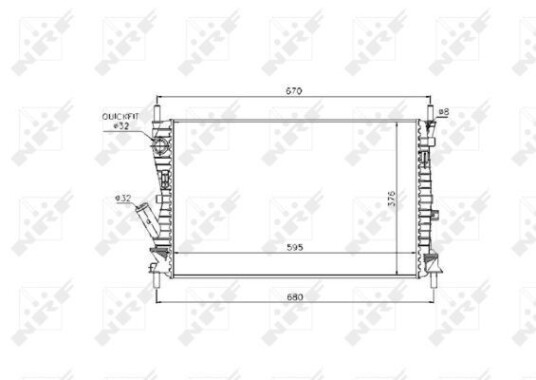 Radiator NRF 53743
