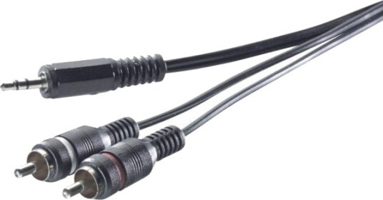 Speaka Professional Sp 1300904 2 X Rca Hankjønn 3.5Mm Hankjønn 5 M Grå