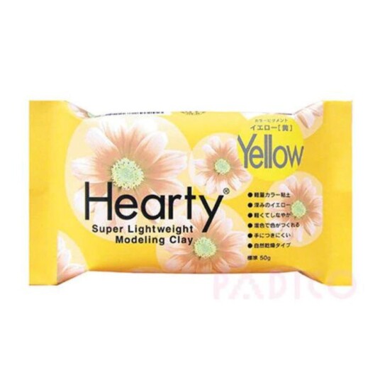 Hearty Air Drying Clay Modelleringsleire Gul 50g 