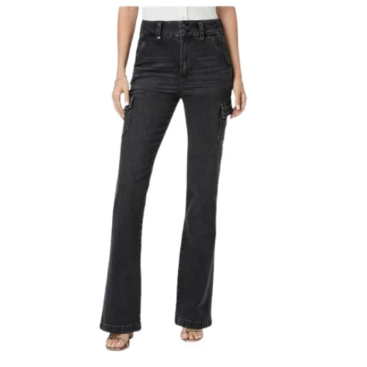 Paige Dame Jeans Svart W29,