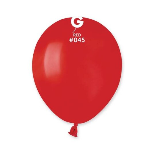 045 Gemar lateksballonger rød / Red 13cm 100stk