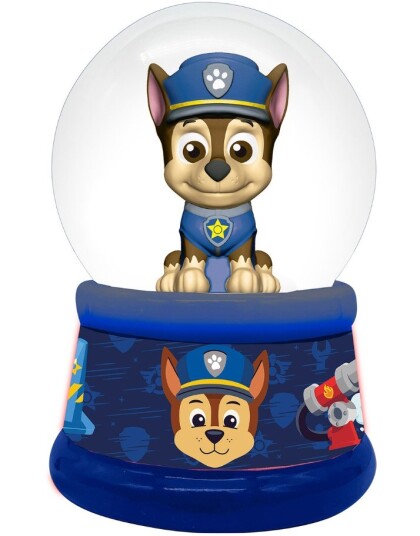 Paw Patrol Snowglobe Snøkule med Chase 10 cm