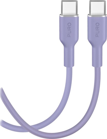 Puro ICON USB-C 25W Kabel 1,5m Lilla for Lading og Dataoverføring