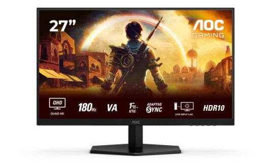 AOC Q27G42XNE 27" Gaming Skjerm QHD 2560x1440 180Hz & 1ms Sort/Rød AOC Q27G42XNE 27" Gaming Skjerm QHD 2560x1440 180Hz & 1ms Sort/Rød