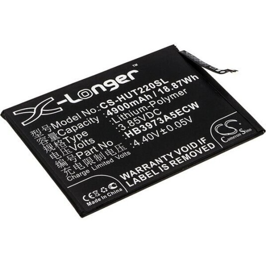 Huawei Honor Note 10 Standard Edition Dual SIM batteri (4900 mAh 3.85 V, Sort)