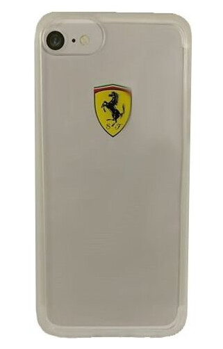 Ferrari Hardcase til iPhone 7/8/SE 2020/SE 2022 Gjennomsiktig Mobildeksel