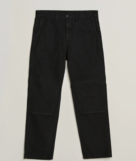 orSlow Double Knee Work Trousers Black