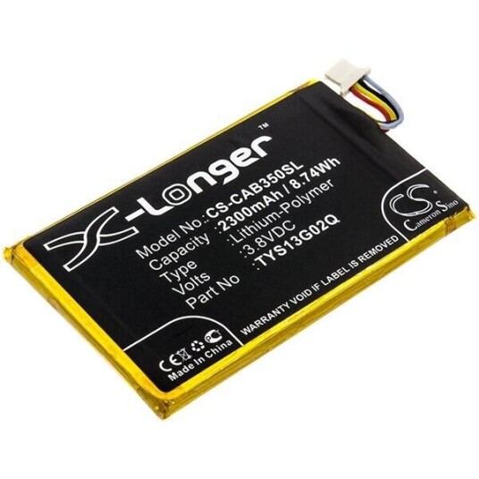 CAT B35 batteri (2300 mAh 3.8 V, Sort)