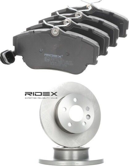 Bremseskiver og klosser RIDEX 3405B2121