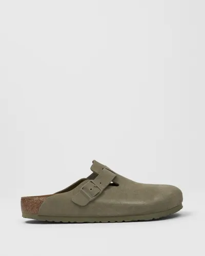 Birkenstock Boston LEVE Tøfler Grønn Birkenstock Boston LEVE Tøfler Grønn
