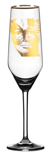 Carolina Gynning  Champagneglass Golden Butterfly 30 cl gull