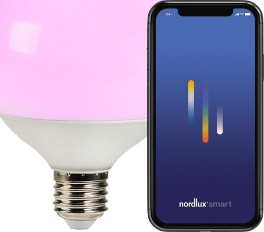 Nordlux Smart Color E27 9W Dimbare Globepære med RGB Lys