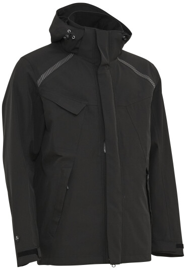 Elka Arbeidsjakke stretch 3-lags 186101 svart str. 5XL