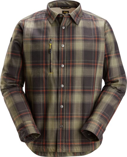 Snickers Workwear 8522 3104 Skjorte Khaki grønn/brun M Klær