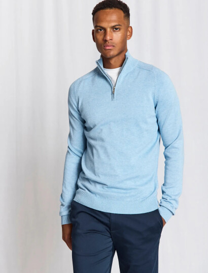 Bruun & Stengade Bs Ilario Regular Fit Knitwear   Blue   L