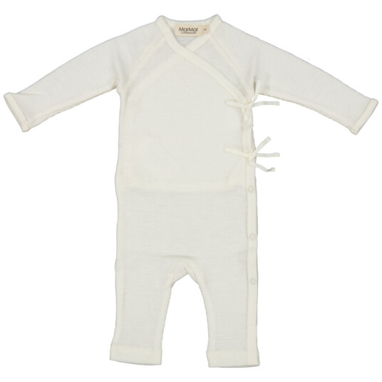 MarMar Rula newborn onesie wool rib – natural   74