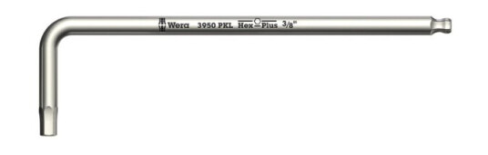 Wera 05022718001, L-Formet Hexnøkkel, Imperisk, 1 Stykker, Rustfritt Stål, 3/8", 22,4 Cm