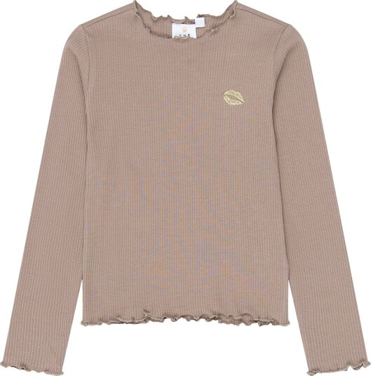 The New Genser   Rib   TnYanna   Taupe Grå   The New   11 12 år (146 152)   Genser Beige Brun