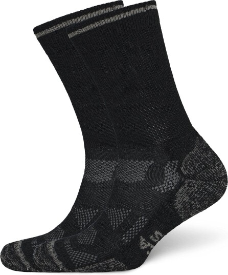 Alpacasocks&Co Outdoor Merino Crew 1 Pack NERO/METALLIC 45 48