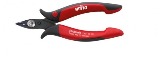 Wiha Z 40 1 03, Diagonal Tang, 1 Mm, Stål, Sort, Rød, 128 Mm, 70 G Wiha Z 40 1 03, Diagonal Tang, 1 Mm, Stål, Sort, Rød, 128 Mm, 70 G