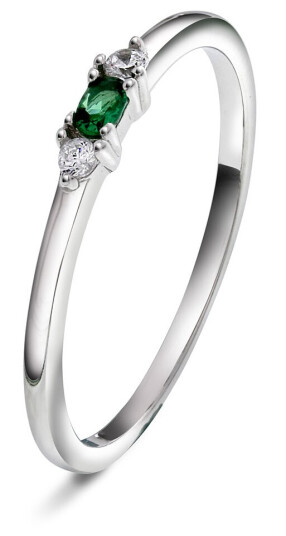 Pan Jewelry Ring i sølv med zirkonia størrelse 56