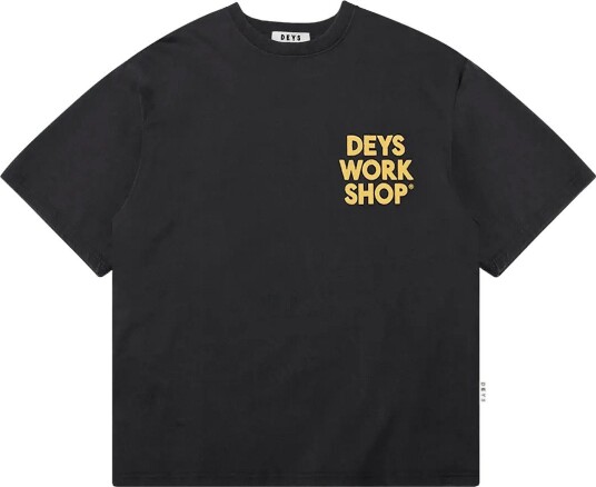 DEYS Ventura Print T Shirt   WASHED BLACK   M
