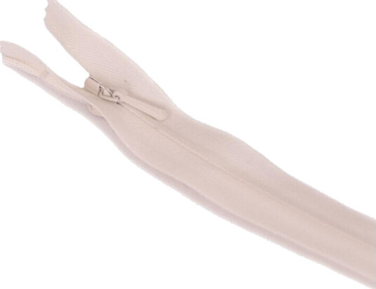 Skjult glidelås 15cm Off-white