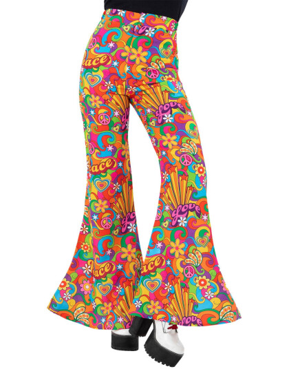 60"s Hippie Peace Kostymebukse til Dame - X-Large