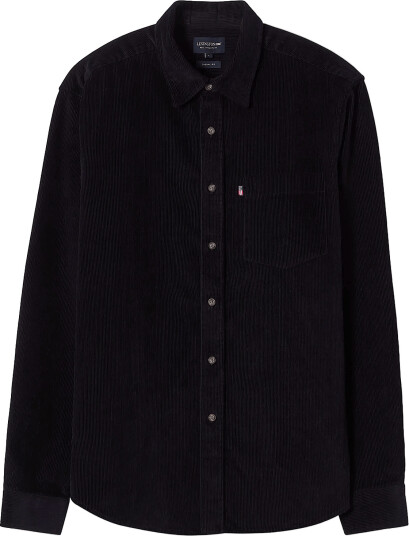 Lexington Clothing Casual Cotton Corduroy Shirt Navy S