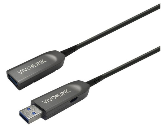 Vivolink USB 3.0 Aktiv Kabel A Hann til B Hann 40m Svart Vivolink USB 3.0 Aktiv Kabel A Hann til B Hann 40m Svart