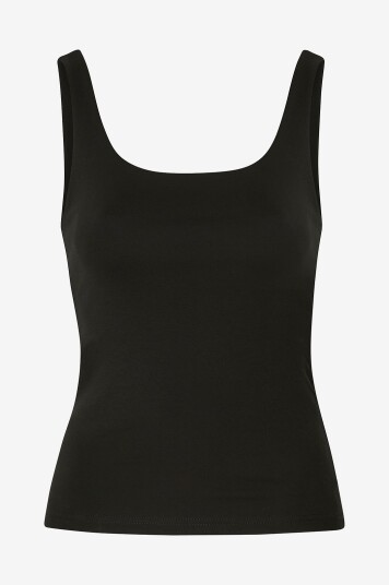 Bread & BoxerSinglet Tank Scoop Back Svart