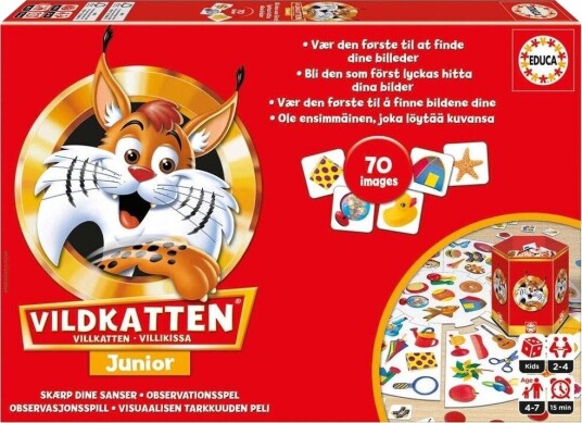 Vildkatten 70 Brettspill for Barn fra 4 År