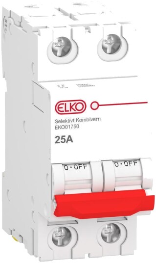 ELKO Selektivt Kombivern OV 2P 25A ELKO Selektivt Kombivern OV 2P 25A