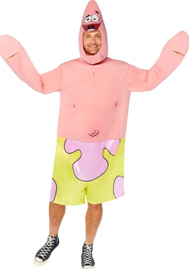 Svampbob Firkant Patrick Stjerne Kostyme - X-large