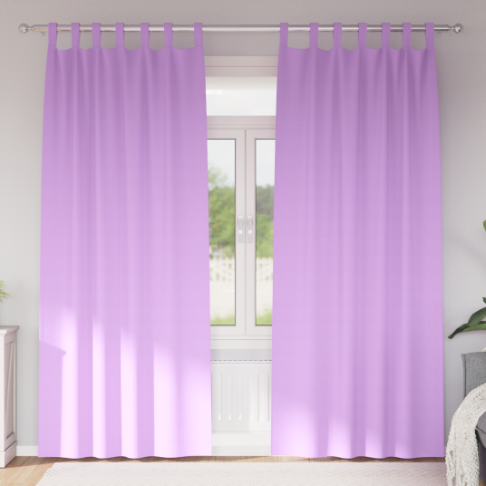 Gardiner med gardiner 2 pcs Lilla Polyester
