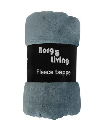 Borg Living Fleeceteppe Støvblått 150x200 cm Ekstra myk og fin