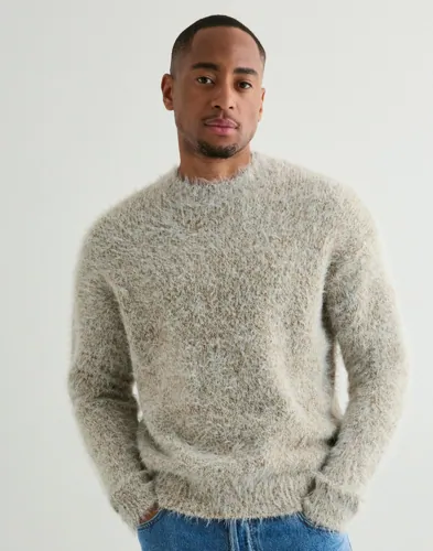 Only & Sons Onsnoah Ds Crop Ls Crew Knit Extnd Beige