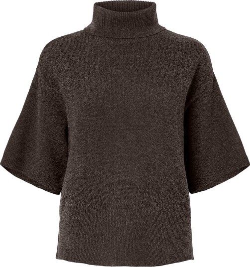 YAS Yasemila 2/4 Wool Knit Pullover S. Noos Brown XS YAS Yasemila 2/4 Wool Knit Pullover S. Noos Brown XS